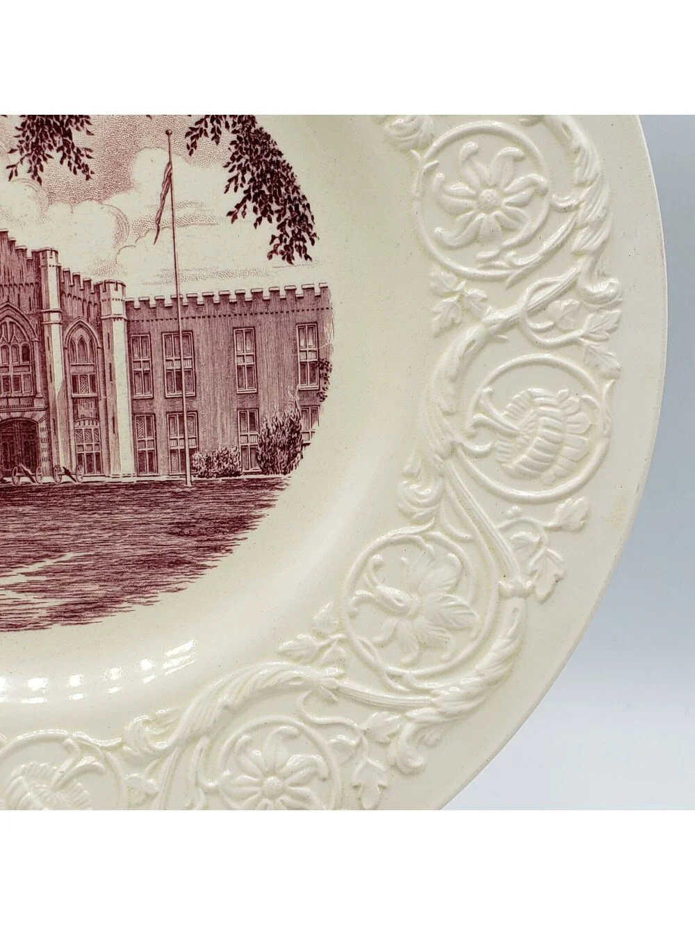 Vintage Wedgwood Virginia Military Inst. Plate Stonewall Jackson Arch. 1st. Ed